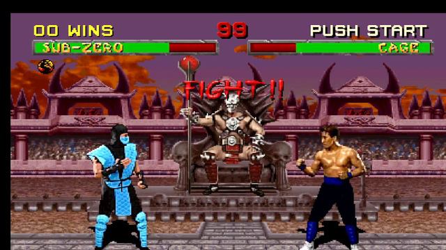 Mortal Kombat 2 Sub zero playthrough. смотреть онлайн