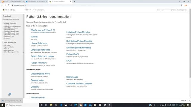#TUTORIAL 1 GETTING STARTED WITH PYTHON+VS CODE смотреть онлайн