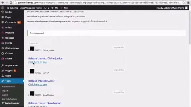 Wordpress Beatport Importer смотреть онлайн