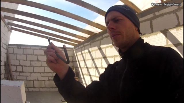 КРЫША ГАРАЖА Крепление СТРОПИЛ СКОБЫ своими руками Обработка ДОСОК смотреть онлайн