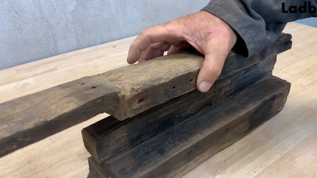 Antique And Broken Wooden Jack Restoration