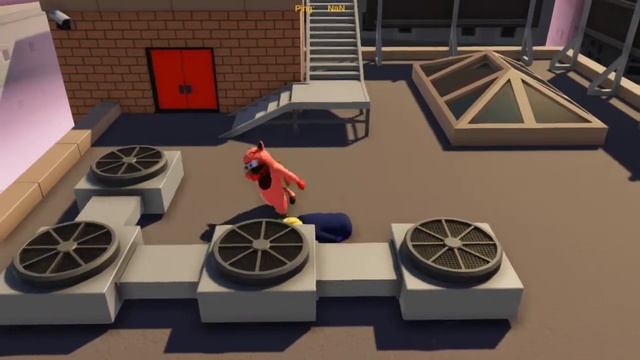 Обзор Gang Beasts 1.13 (BETA_1). Новый движок, ремодель карты "Wheel". смотреть онлайн