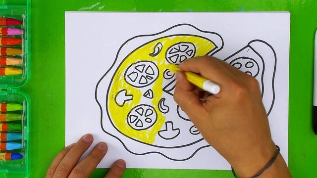 Как нарисовать ПИЦЦУ простые рисунки смотреть онлайн