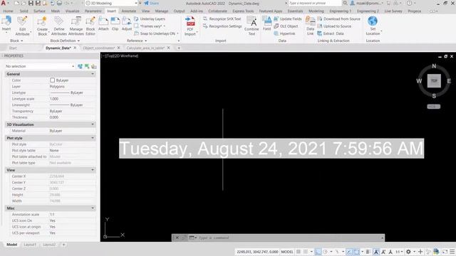 Insert a dynamic date | FIELD | AutoCAD Tips in 60 Seconds смотреть онлайн