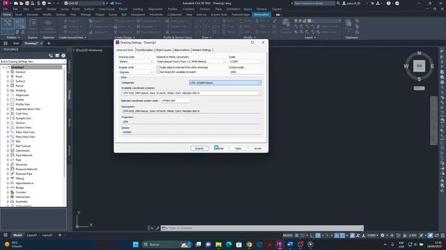 TUTORIAL - COMO CONFIGURAR EL SISTEMA DE REFERENCIA EN AUTOCAD CIVIL 3D 2024 смотреть онлайн