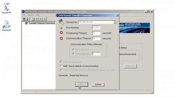 Matrikon How to configure OPC Tunneller