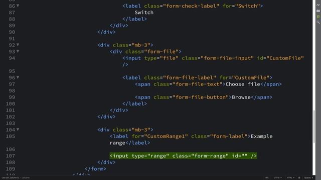 Range - Bootstrap 5 Alpha Responsive Web Development and Design смотреть онлайн