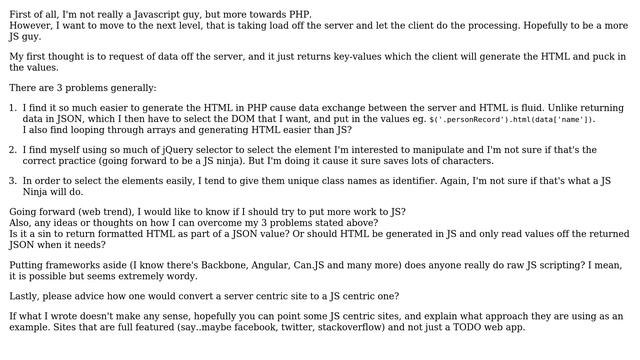 Software Engineering: Changing a server centric site to a more JS centric one смотреть онлайн