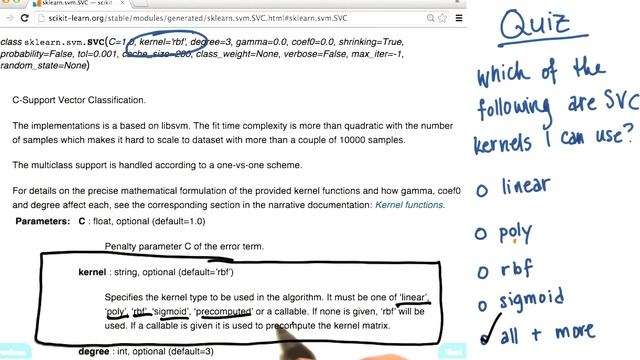 Playing Around with Kernel Choices - Intro to Machine Learning смотреть онлайн