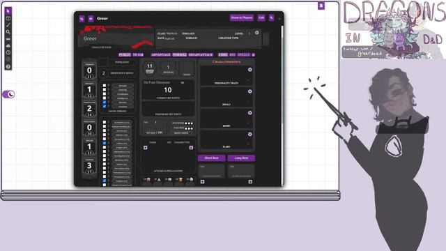 D&D 5e Character Sheet | Greer's process | Rolling stats смотреть онлайн