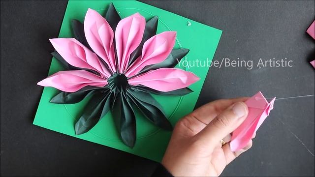 Easy Way To Make Paper Lotus Flower - Highly Requested Video - Paper Flower - Paper Craft смотреть онлайн