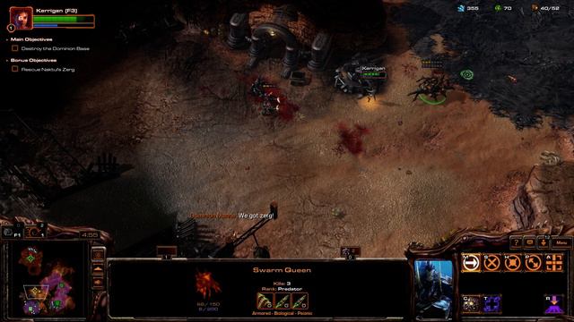 StarCraft II WOL Zerg Edition Mission 2 The Outlaws Brutal смотреть онлайн
