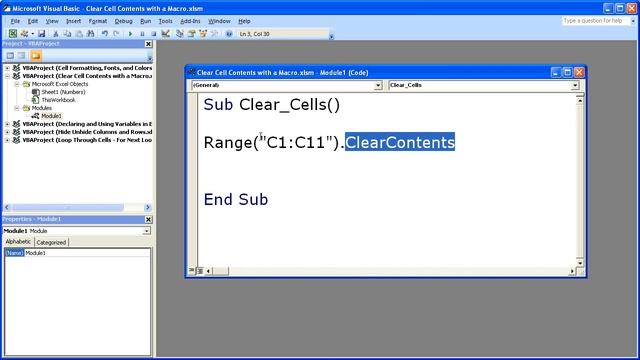 Excel Macro VBA Tip 12 - Clear Data & Cell Contents with an Excel Macro смотреть онлайн