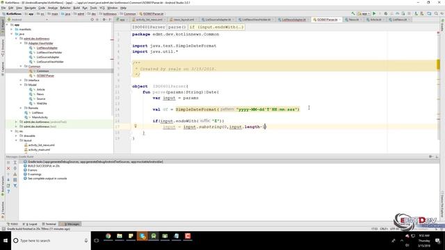Kotlin Android Tutorial - News Reader Apps Part 2 Display News смотреть онлайн