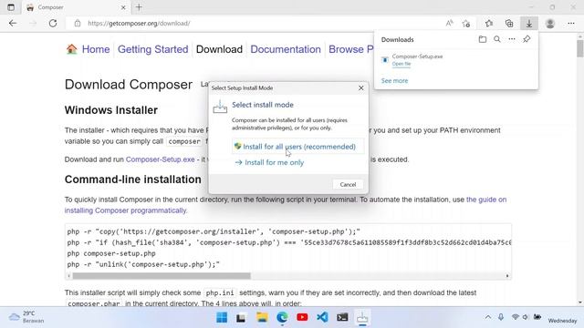 Cara Install Composer di Windows 11 смотреть онлайн