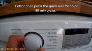 Samsung Add Wash, eco bubble 8kg - how to access quick wash - WW80k, WF80