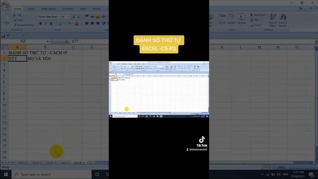 # Đánh số thứ tự Excel C5_P2 смотреть онлайн