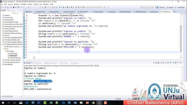 diferencias entre next y nextLine en JAVA UNJU VIRTUAL PARTE 2/2 смотреть онлайн