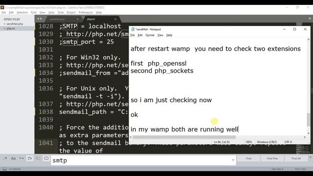 [Solved] Send email from localhost/WAMP Server using SENDMAIL смотреть онлайн