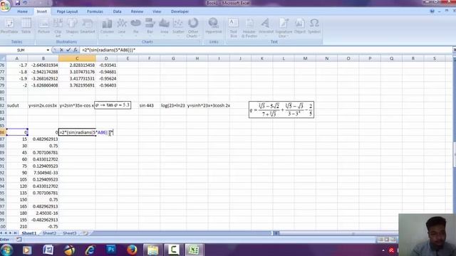 Cara Membuat Grafik Dan Tabel Trigonometri Menggunakan Microsoft Exel