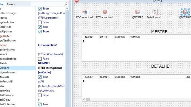 FDSchemaAdapter - MESTRE-DETAIL - DELPHI 10.3 смотреть онлайн