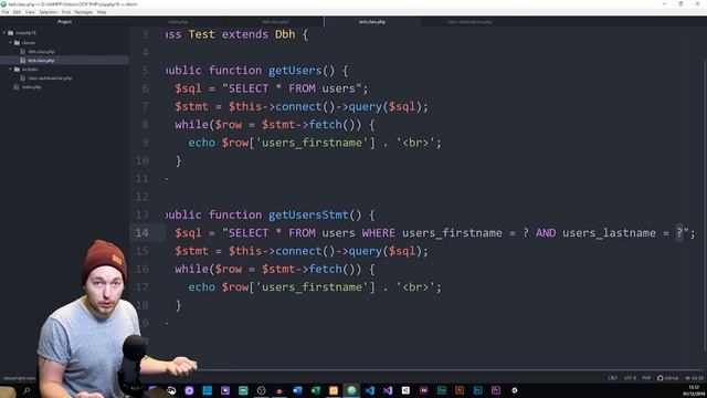 17: Query A Database Using OOP PHP | Prepared Statements Using PDO | Object Oriented PHP Tutorial смотреть онлайн