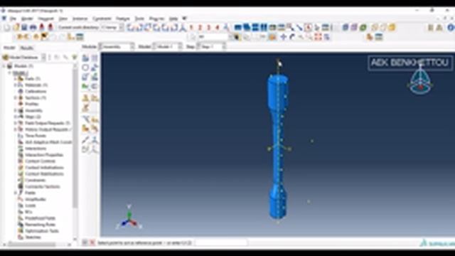 Tensile test using ABAQUS Ductile damage смотреть онлайн