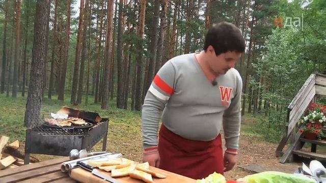 Брускетта с сёмгой и свиные отбивные в горчичной глазури смотреть онлайн