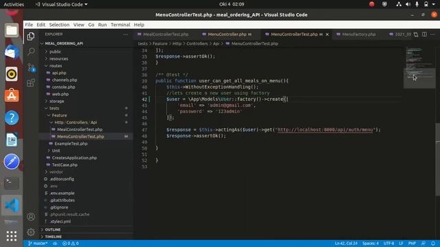 #18 Laravel meal Ordering API смотреть онлайн