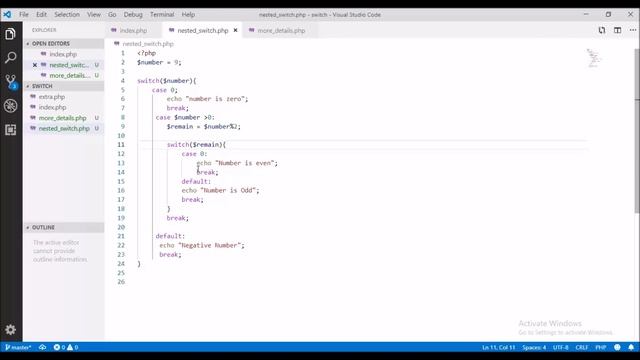 Php Programming Bangla Tutorial (Nested Switch Case) смотреть онлайн