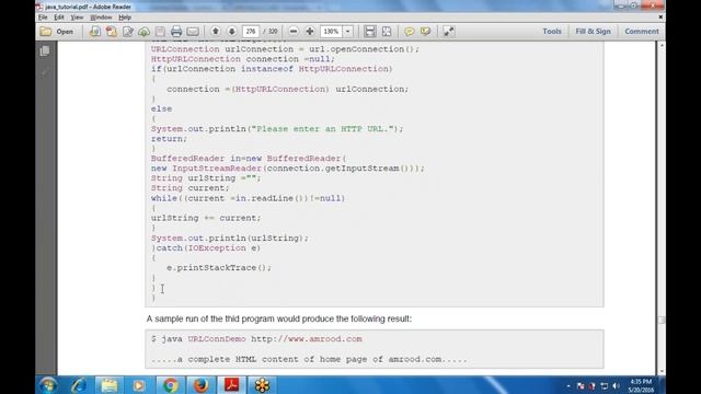 Programming in Java: Chapter 31 Java Networking (URL Connections Class Methods) смотреть онлайн