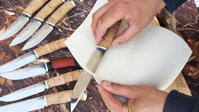 Акция на ножи из стали VG10/9ХС/ Тест по рогу лося  сталь VG10