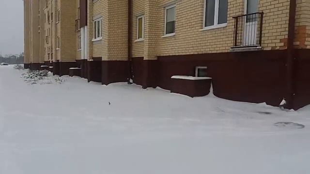 Выпало много снега Прогулка по нашему району (17-12-2018 - 001) смотреть онлайн