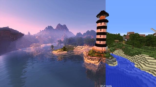 Minecraft Low End Shaders (SFLP) VS Vanilla [4K/60FPS] смотреть онлайн