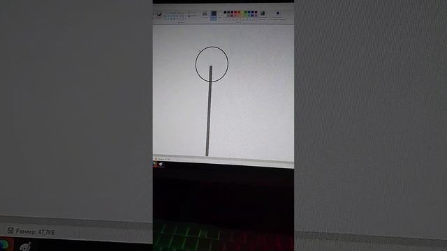 рисуем фонарь в Paint на компьютере. смотреть онлайн