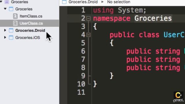 Cross Platform Native iOS & Android in Xamarin C# & Firebase : Common - Adding Classes смотреть онлайн