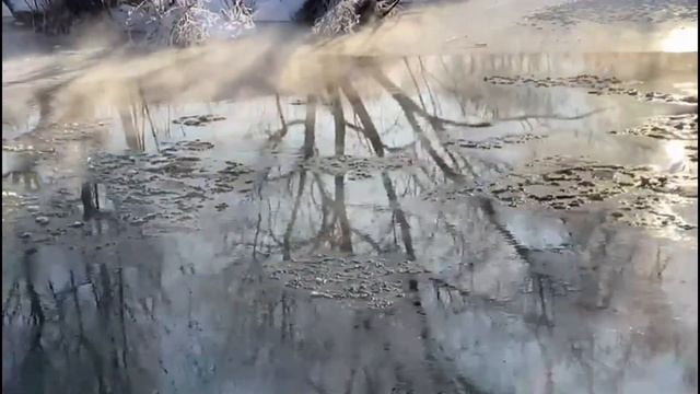 Ледостав на малой реке. Январь. Мороз. Как замерзает река смотреть онлайн