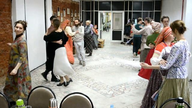 Занятие по плясу 19.03.17 - Кадриль "Нижегородская" смотреть онлайн
