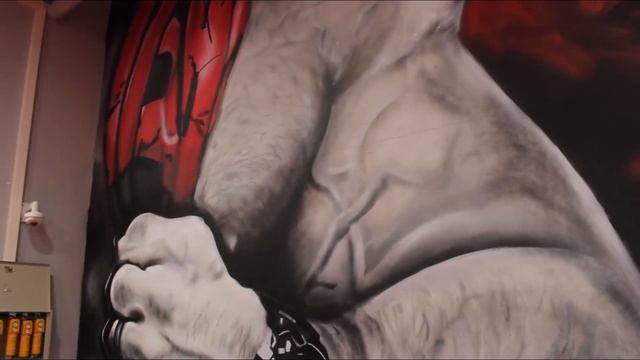 Рисуем ОГРОМНОЕ граффити-оформление в клубе единоборств Vityaz Fight смотреть онлайн