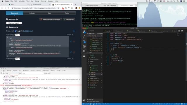 User Authentication with Vue.js + JWT (express.js & mongodb BACKEND) PART 2 смотреть онлайн
