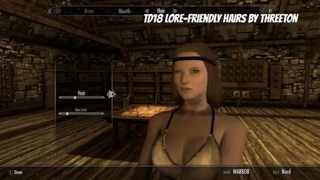 Skyrim SE Xbox One/PC Mods|TD18 Lore-Friendly Hairs By Threeton смотреть онлайн