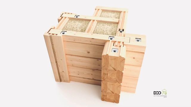 Двухэтажный деревянный дом "Карелия - 22" по технологии "двойной брус - ласточкин хвост" смотреть онлайн