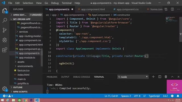 Active Router Link in Angular | Angular Routes [Tutorial - 8] смотреть онлайн