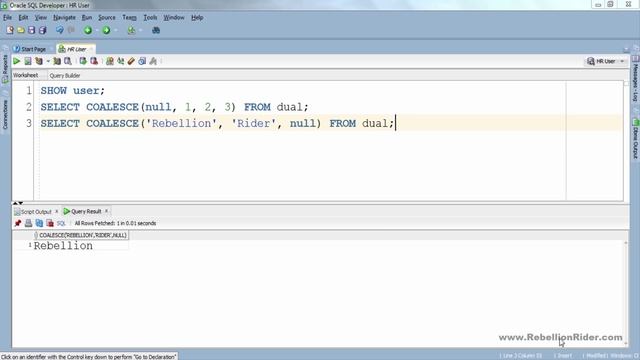 SQL tutorial 74: SQL COALESCE Function In oracle Database Manish Sharma смотреть онлайн