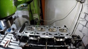 Фрезеровка ГБЦ.Первые шаги,испытание резцов.Cylinder head milling.