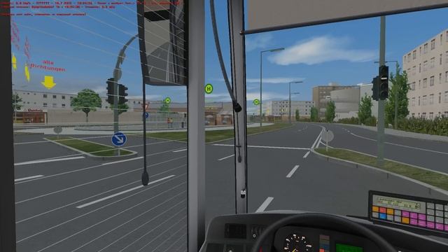 OMSI 2. Map Städtedreieck, Route 66, Mercedes-Benz O530G смотреть онлайн