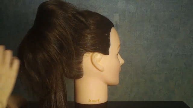 Прическа с лентой для длинных волос. Braided bun with ribbon tutorial смотреть онлайн