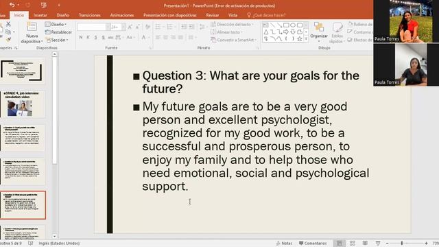 Task 4: Oral Production – Preparing my Job InterviewPaula Andrea Torres Valencia. смотреть онлайн