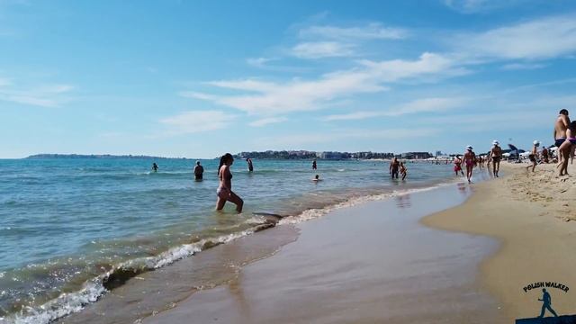 Sunny Beach Walk in Bulgaria: A 4K Coastal Adventure смотреть онлайн