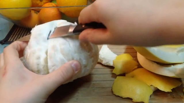 Пробую Помело и показываю как его чистить. смотреть онлайн